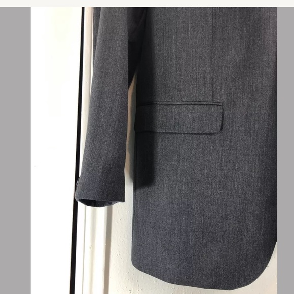 BANANA REPUBLIC 2 BTN Blazer 100% Wool Dark Gray.